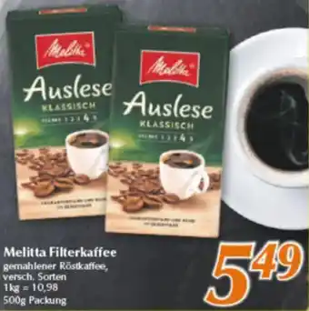 inkoop Melitta Filterkaffee Angebot