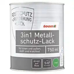 toom Baumarkt toom 3in1 Metallschutzlack weiß matt 750 ml Angebot