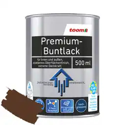 toom Baumarkt toom Premium-Buntlack nussbraun glänzend 500 ml Angebot