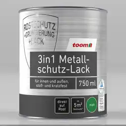 toom Baumarkt toom 3in1 Metallschutzlack schwarz matt 750 ml Angebot