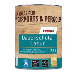 toom Baumarkt toom Dauerschutzlasur teakfarben 2,5 l Angebot