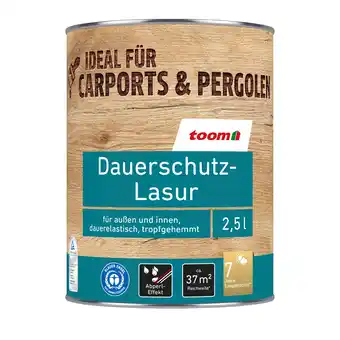 toom Baumarkt toom Dauerschutzlasur teakfarben 2,5 l Angebot