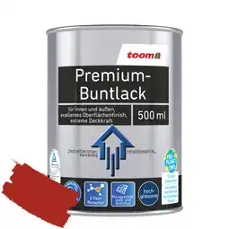 toom Baumarkt toom Premium-Buntlack feuerrot glänzend 500 ml Angebot