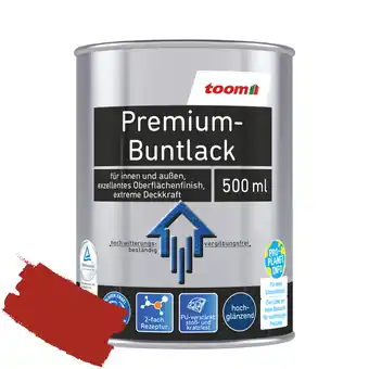 toom Baumarkt toom Premium-Buntlack feuerrot glänzend 500 ml Angebot