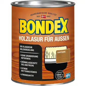 toom Baumarkt Bondex Holzlasur kastanienfarben 750 ml Angebot