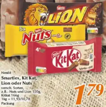 inkoop Nestlé Smarties, Kit Kat, Lion oder Nuts Angebot