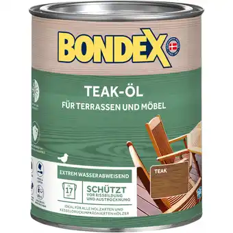 toom Baumarkt Bondex Holzöl teakfarben 750 ml Angebot