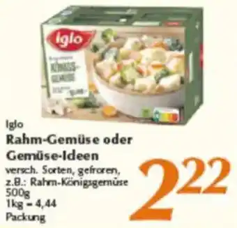 inkoop iglo Rahm-Gemüse oder Gemüse-Ideen Angebot