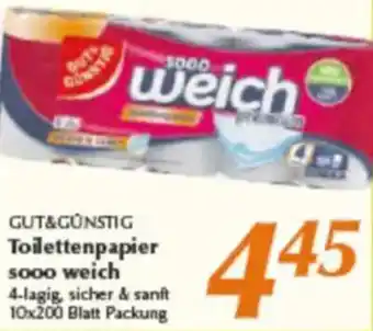 inkoop GUT&GÜNSTIG Toilettenpapier sooo weich Angebot