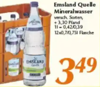 inkoop Emsland Quelle Mineralwasser Angebot