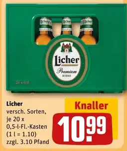 REWE Licher Premium Bier Angebot