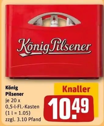 REWE König Pilsener Pils Angebot