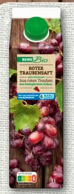 REWE Rewe Bio Roter Traubensaft Angebot