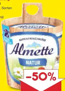 Netto Marken-Discount Almette Frischkäse Natur Angebot