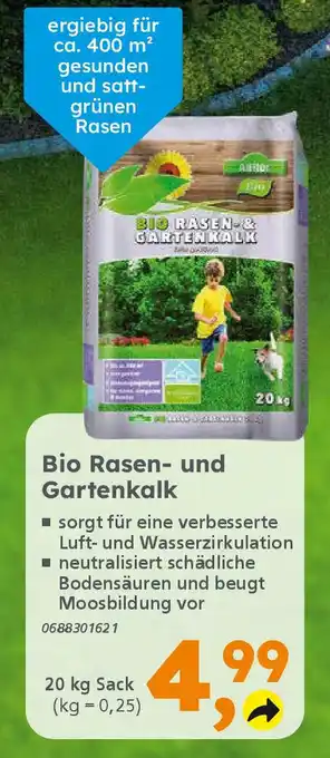 Globus Baumarkt Bio Rasen- und Gartenkalk Angebot