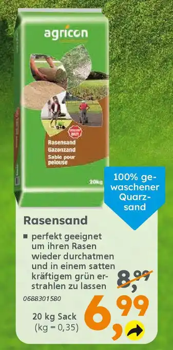 Globus Baumarkt Rasensand Angebot