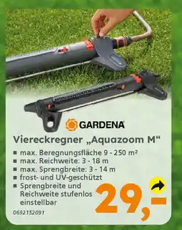 Globus Baumarkt GARDENA Viereckregner „Aquazoom M❝ Angebot