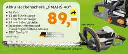 Globus Baumarkt PRIMASTER Akku Heckenschere „PMAHS 40" Angebot