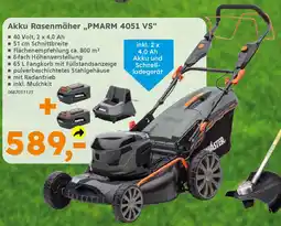 Globus Baumarkt PRIMASTER Akku Rasenmäher „PMARM 4051 VS" Angebot