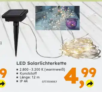 Globus Baumarkt LED Solarlichterkette Angebot