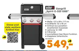 Globus Baumarkt weber Gasgrill ,,Spirit E-325 GBS" Angebot