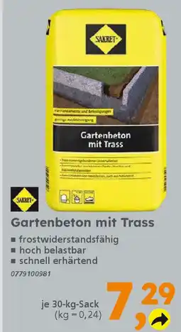 Globus Baumarkt SAKRET Gartenbeton mit Trass Angebot