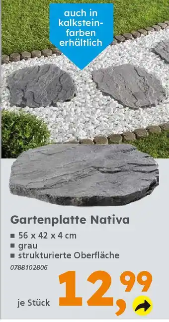 Globus Baumarkt Gartenplatte Nativa Angebot