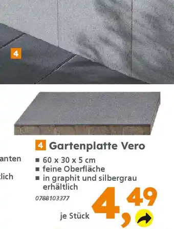 Globus Baumarkt 4 Gartenplatte Vero Angebot