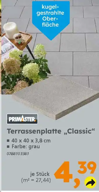 Globus Baumarkt PRIMASTER Terrassenplatte,,Classic" Angebot