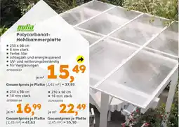 Globus Baumarkt gutta Polycarbonat- Hohlkammerplatte Angebot