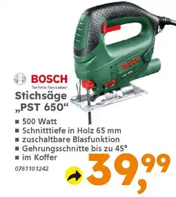 Globus Baumarkt BOSCH Stichsäge ,,PST 650" Angebot