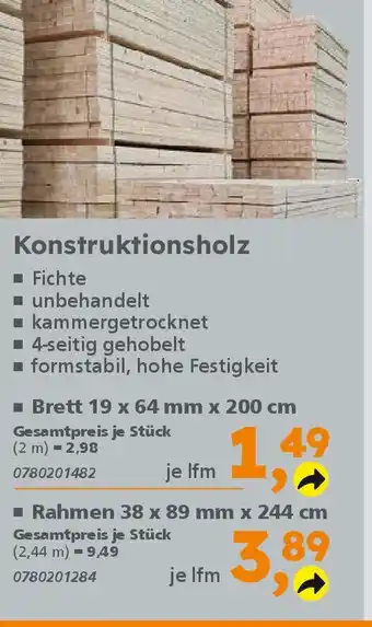 Globus Baumarkt Konstruktionsholz Angebot