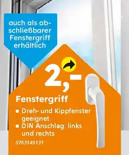 Globus Baumarkt Fenstergriff Angebot