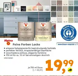 Globus Baumarkt Alpina Feine Farben Lacke Angebot