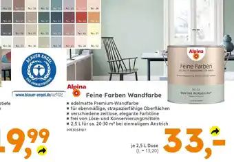 Globus Baumarkt Alpina Feine Farben Wandfarbe Angebot