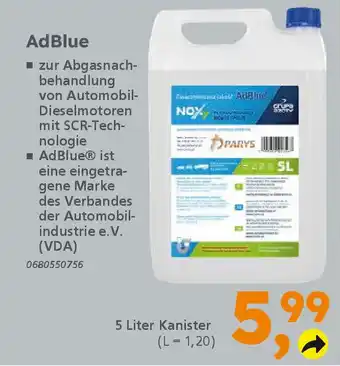 Globus Baumarkt AdBlue Angebot