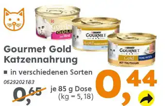 Globus Baumarkt Gourmet Gold Katzennahrung Angebot