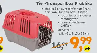 Globus Baumarkt Tier-Transportbox Praktiko Angebot