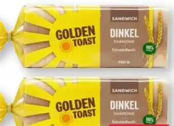 Scheck-in-Center Golden Toast Dinkel Harmonie Sandwich Angebot