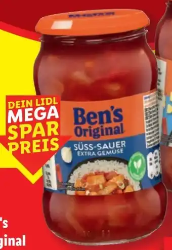 Lidl Ben's Original Süss-Sauer Extra Gemüse Angebot