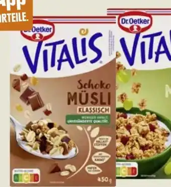 Edeka Dr. Oetker Vitalis Schoko Müsli klassisch Angebot