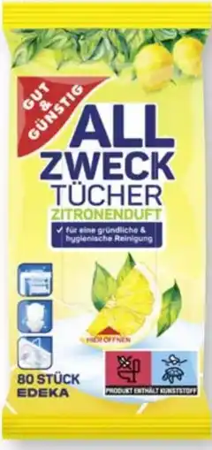 Scheck-in-Center Gut & Günstig Allzweck-Tücher Citrus Angebot