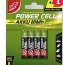 Scheck-in-Center Gut & Günstig Power-Cell-Akkus Angebot