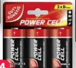 Scheck-in-Center Gut & Günstig Power Cell Batterien Angebot