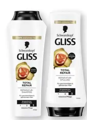 Scheck-in-Center Schwarzkopf Gliss Kur Total Repair Shampoo Angebot