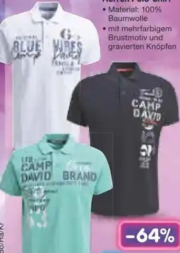 Netto Marken-Discount Camp David Herren Polo-Shirt Angebot