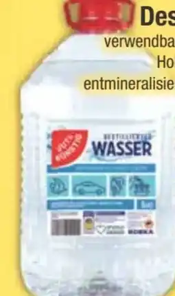 E-Center Gut & Günstig Destilliertes Wasser Angebot