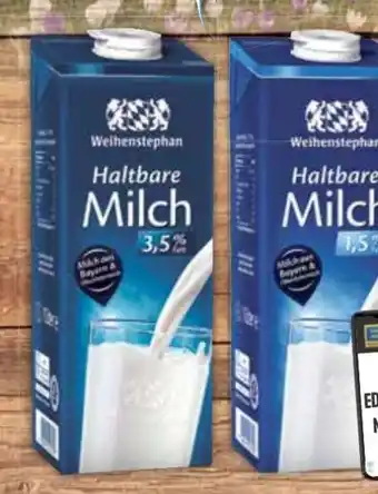 E-Center Weihenstephan Haltbare Milch Angebot