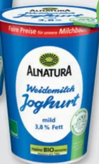 tegut Alnatura Bio-Weidemilch Joghurt Angebot