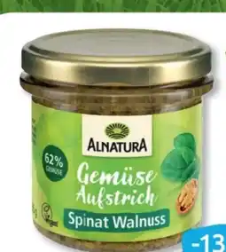 Budni Alnatura Bio Vegan Spinat Walnuss Aufstrich Angebot